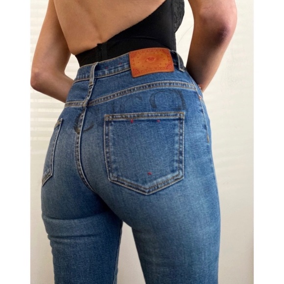 Gucci logo Jeans Size 26 - Picture 1 of 6